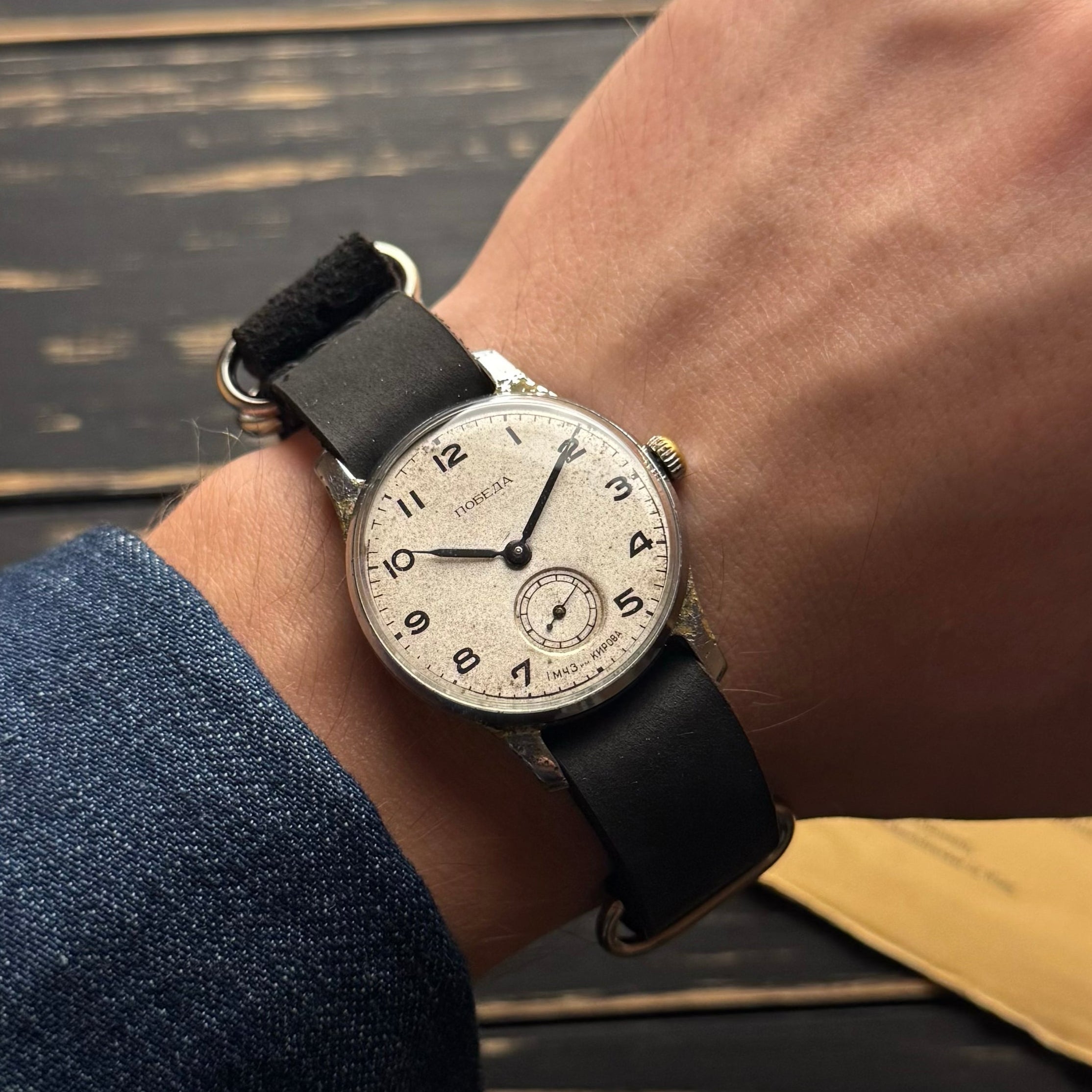 Rare Vintage Pobeda Wrist Watch 1Q 1951 MChz – Sputnik1957