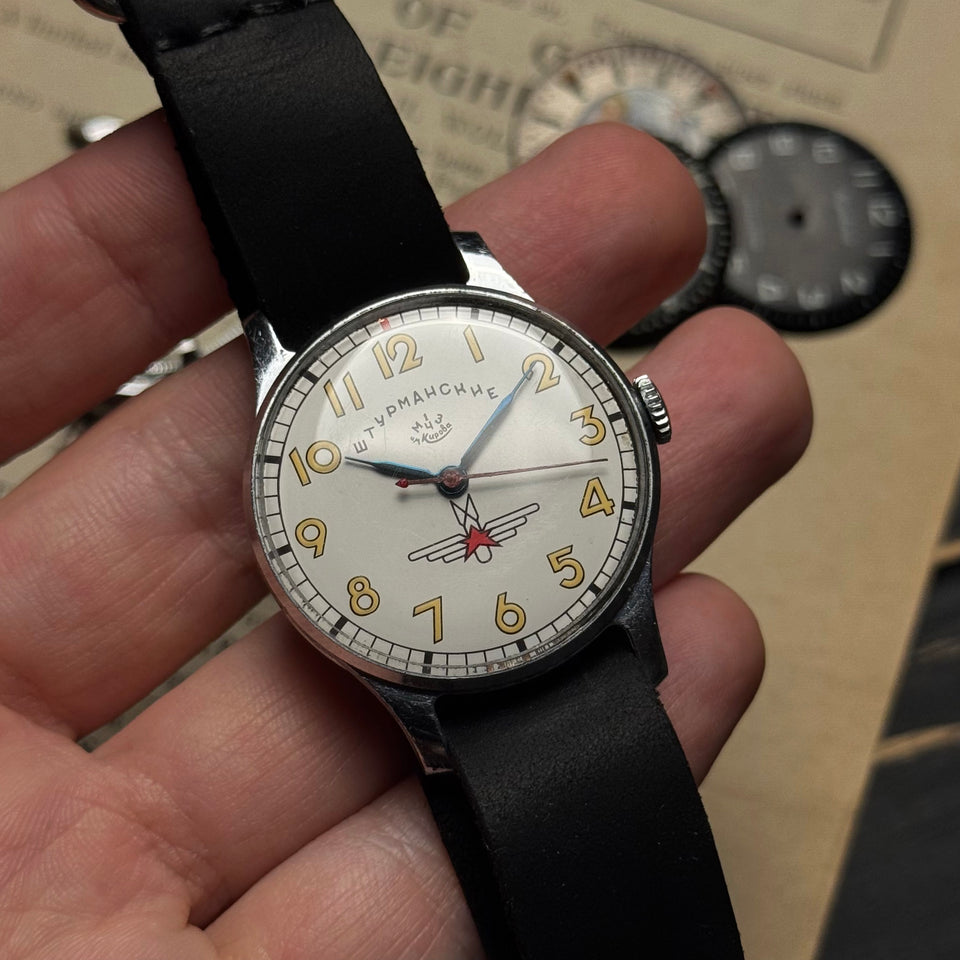 Ussr Watch Radium Rare Vintage Soviet-Era Wrist Watch «Shturmanskie» Military Edition ...