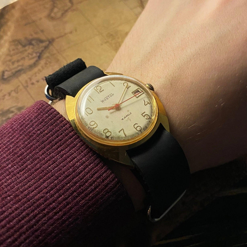 Vintage Soviet USSR men's "East" ( "VOSTOK") wrist watch - Sputnik1957