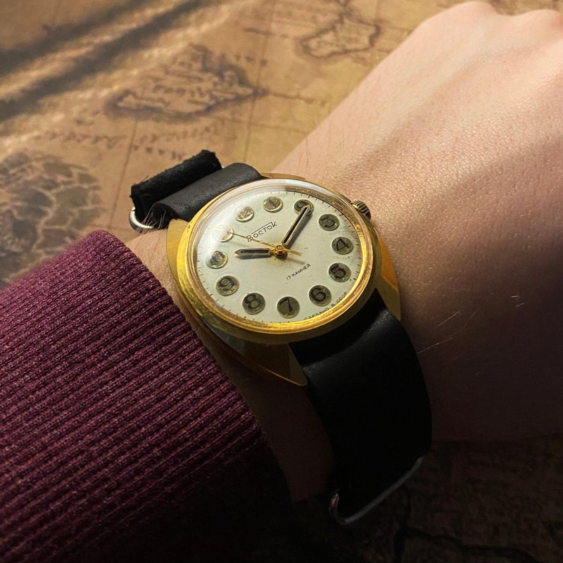 Vintage Soviet USSR men's "East" ( "WOSTOK") wrist watch 1970s - Sputnik1957