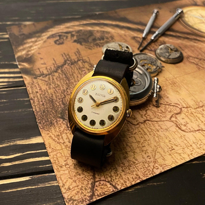 Vintage Soviet USSR men's "East" ( "WOSTOK") wrist watch 1970s - Sputnik1957