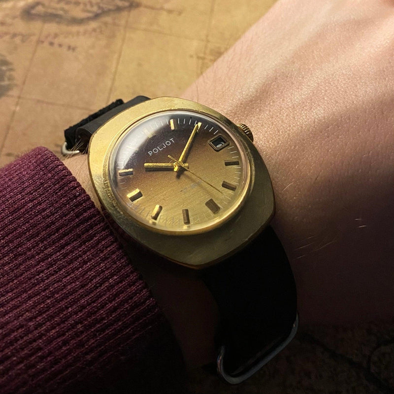 Vintage Poljot soviet wrist watch 1970s - Sputnik1957